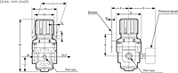 R200/R400/R800/R1600 Series Modular Air Pressure Regulators 2